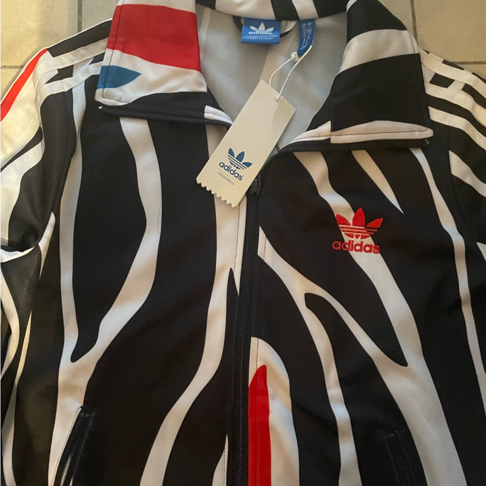 Adidas Zebra Track Jacket RARE - Picture 3 of 6